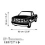 Wallity Chevrolet C-K (1994 - 1996) Escultura de pared de metal negra